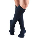 Truform 15-20mmHg of Compression, Casual Cushion-Foot Support Sock, Navy, Large