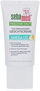 SEBAMED Dry skin face cream Omega 12%, especially suitable for neurodermatitis and psoriasis, also for very dry skin, medical skin care, made in Germany, without microplastic