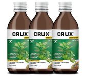 Crux Ayurvedic Cough Syrup 100ML x 3 | Get Ayurvedic Relief from Throat Issue, Chest Congestion, All Types Of cough & Cold | Goodness Of Tulsi & Other Herbs | Ayurvedic Cough Reliever|????? ?? ???