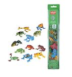 Wild Republic Frog Nature Tube, Amphibian Figures, Frog Toys, Educational Toys for Kids, 12-Piece