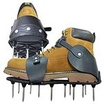 QSWL Grass Aerator for Lawn - Spiked Shoes for Lawn Care | Easy-Assembly Soil Aeration Shoes, Yard Aerator Tool for Aerating Patio Garden Grass Lawn