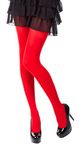 SENTELEGRI Colourful Opaque 40 Denier Tights, 23 Colours, Sizes S-XL (Medium, Red)