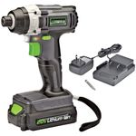 Genesis 20-Volt Cordless Li-Ion Impact Driver, Grey/Black/Green (GLID20A)