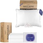 FluffCo King Size Down Pillow & Coo