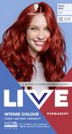 Schwarzkopf LIVE Intense Colour 035 Real Red, Long-lasting Permanent Red Hair Dye, With Extra Colour Refresh Gloss
