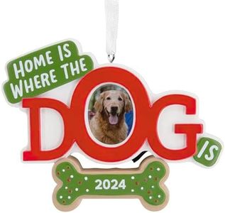 Hallmark Home is Where The Dog is 2024 Photo Frame Christmas Ornament