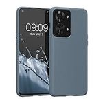 kwmobile Case Compatible with OnePlus Nord 2T 5G Case - Soft Slim Protective TPU Silicone Cover - Dark Slate