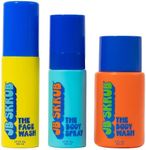 JB SKRUB The Junior Travel Trio - Complete Skin Care Set for Kids, Tweens & Teens: Hydrating Body Wash, Refreshing Body Spray, & Gentle Face Wash