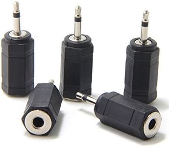 Ancable 5-Pack 2.5mm Mono Plug to 3.5mm Mono Jack Adapter for Logitech Harmony Hub and IR Blaster, IR Emitter Extenders, IR Repeaters, IR Receivers