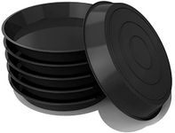 UPMCT 6 Pack Plant Saucer, 4 6 8 10 12 Inch Durable Plant Tray Flower Pot Saucer Round Pallets for Indoors and Outdoor, Plant Container Accessories (4 Inch, Black)