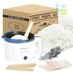 Soy Candle Making Kit with Electric Wax Melting Pot, 5lbs Soy Wax for Candle Making, DIY Candle Making Supplies Soy Wax Bulk