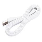 Alphatec UE Boom Charging Cable Replacement, Compatible with Logitech UE Boom2 / Boom3 / MegaBoom / Ultimate Ears/Mini Boom/Roll Speakers, 1.2 Meters, White