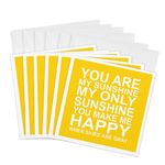 3dRose You are My Sunshine, Greeting Cards, Set of 6 (gc_193645_1)