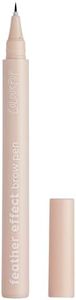 ColourPop Feather Effect Brow Pen - Eyebrow Pen with a Micro-Fine Tip & All Day Wear - Smudge-Free, Water-Resistant Formula for Fuller, Natural-Looking Brows - Medium Brown (0.03 oz)