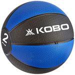 Kobo CTA-14 2 Kg Medicine Ball Slam Ball with Easy-Grip Textured Surface and Ultra-Durable Rubber Shell (Imported), 2 Kg (Multi Colour)