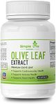 Simple Life Nutrition Olive Leaf Extract Supplement - Supports Immune System and Cardiovascular Health - Olive Leaves Extract - Non GMO, Gluten Free