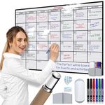 OfficeAid Large Laminated Dry Erase Wall Calendar (Medium (24" 36"))