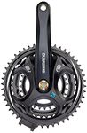 Shimano Crank Chainset M311 48/38/28 BK 175mm, Black