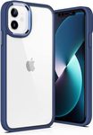 ULAK for iPhone 12/12 Pro Case Clear, [Anti-Yellow] Heavy Duty Protection Transparent Shockproof Rugged Cover Soft TPU Hard Bumper Protective Phone Case for iPhone 12 / iPhone 12 Pro 6.1 - Blue