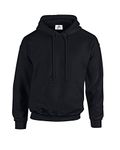 New Black Adult Unisex Pullover Heavy Blended Hooded Sweatshirt Hoodies Extra Large Top Fleece Jumper Work Wear Plain BNW Unisex