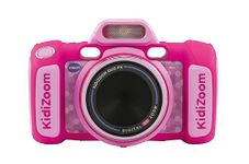 VTech KidiZoom Duo FX, Kids Camera with Colour Screen, 8MP, Photos, Selfies & Videos, AR Filters, 20 games, 75 photo & video effects, filters & frames, for Infants aged 3, 4, 5, 6, 7 + years, Pink