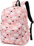 Polar Bear School Backpack for Girls Womens, School Bags Collge Bookbags Laptop Backpacks for Kids Teens Adults (Pink)