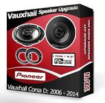 Corsa D Speaker upgrade Front Door Pioneer car speakers 6.5" 17cm 300W