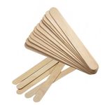 50Pcs Tongue Depressors Sterile Non Splinter Chemical Free Wooden 6 inch High Grade Natural Birch Packed In Sterile