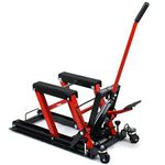 680Kg Motorcycle Bike Lift ATV Jack 1500LB low profile with Secure Straps include