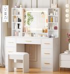 ANWBROAD Vanity Desk Table with Lig