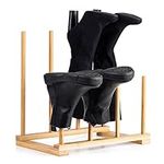 Vencier Bamboo Boot Rack Boot Storage Boot & Welly Rack Wellington Boot Organiser Walking Boot Stand