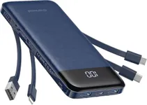 Portable Charger with Built in Cabl