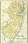 New Jersey Map Journal: Vintage 1891 Map of New Jersey Notebook (Blank Lined Journal, 6"x9" Lined Pages, 120 pages)