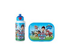 Mepal - Lunch Set Campus - Lunch Set for Children with Pop-Up Drink Bottle & Lunch Box - Lunch Set for School or On The Go - BPA-Free - 400 ml + 750 ml - Paw Patrol