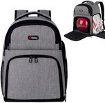 DBXINY Bowling Bag Backpack 1 Ball, Bowling Ball Bag for single ball, Shoes up to Size 13 and Accessories (Gray)