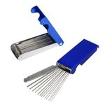 CCeCCe 2 Set Welding Tip Cleaner Kit Cutting Torch Tips Cleaning Tool Guitar Nut Slotting File Needles for Bridge Saddle Strings Carburetor Jet Gas Nozzle Welder Soldering Torches Orifices Sprinklers