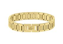 Lacoste Men's METROPOLE Collection Link Bracelet Embellished with petit piqué pattern - 2040120