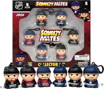 SqueezyMates NHL Hockey Gift Set, 6 Slow Rise Squishy Toys