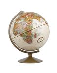 Replogle Globes Franklin World Globe, Antique Ocean, 12-Inch Diameter,Over 4,000 Place Names