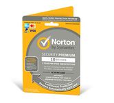 Norton Security Premium 2023 10 Devices 1 Year Antivirus Included PC/Mac/iOS/Android by Post