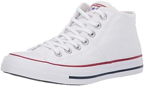 Converse Womens Women's Chuck Taylor All Star Madison Mid Top Sneaker, White/White/White, 8