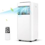 DORTALA Portable Air Conditioner 8000 BTU, 3-in-1 AC Cooling Unit with Dehumidifier, 24H Timer, Remote Control, Window Kit, Standing Air Conditioner for Home, Apartment, Dorm, Cools up to 250 Sq.Ft