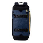 SUPERBAK Polyester Mega 33 Ltrs Hybrid Travel Duffle Cum Backpack (Navy-Yellow) for Gym, Sports, Travel (Dufmega000112)