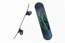 Kreyuza Skateboard 24"x 6" Complete Skateboard, Double Kick Concave Skate Board 9 Layer Plywood Deck Standard Skateboards for Kids Boys Girls Beginners Teens Adult 1 pcs