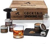 BarStash - Cocktail Smoker Kit, House Warming Gifts New Home, Whiskey Smoker Kit, Cocktail Smoker Kit with Torch, Bourbon Smoker Kit, Drink Smoker Infuser Kit, Old Fashioned Smoker Kit, Whiskey Gifts