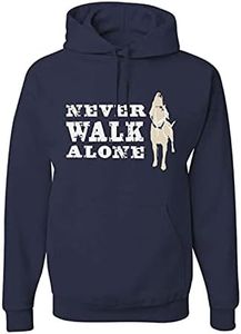 Dog is Good Hoodie Never Walk Alone - Great Gift for Dog Lovers, Made with High Premium Materials, For Men and Women Navy Blue