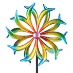 WONDER GARDEN Wind Spinner, 5 FT Kinetic Wind Sculpture Outdoor Clearance Metal Wind Spinners for Outdoor Yard Patio Lawn & Garden