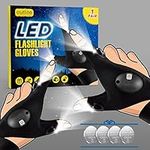 Led Flashlight Gloves Gift for Men Dad Funny Gifts for dad Who Have Everything, Handy Cool Gadgets Christmas Stocking Stuffers Gifts, Led Gloves Fit for Men Hunting, Fishing