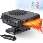 Showvigor Portable Car Heater, 12V Car Heater Defroster With 2 in 1 Heating/Cooling, Anti-Fog Plug in Cigarette Lighter for Car Defroster Windshield Fast Defogge, Suitable for Cars