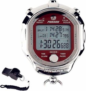 Rolilink Stopwatch with Backlight, Metal Stop Watch for Sports Waterproof Stopwatches Timer for Sports and Competitions